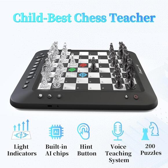 Electronic Chess Set, Smart Electronic Chess Board Game, Computer Chess Game - Picture 5 of 9
